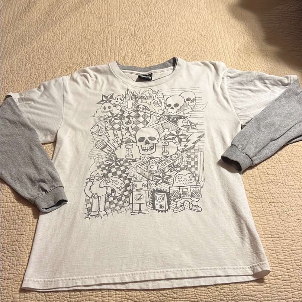 Hybrid Apparel Gray Long Sleeve Tee
